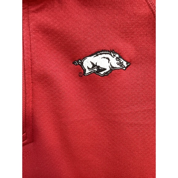 Boys Nike Arkansas Razorbacks Long Sleeve 1/4 Zip Pullover - Medium - Picture 3 of 6
